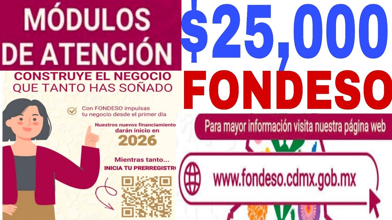 FONDESO $25,000 GRATIS  PARA TU NEGOCIO, $100,000 PR&Eacute;STAMO, TANDA &Oacute; CR&Eacute;DITO HOY AQU&Iacute; REQUISITOS 