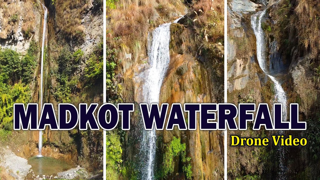 Madkot Waterfall Munsyari | Beautiful Waterfall of Uttarakhand #munsiyari #waterfall #dronevideo