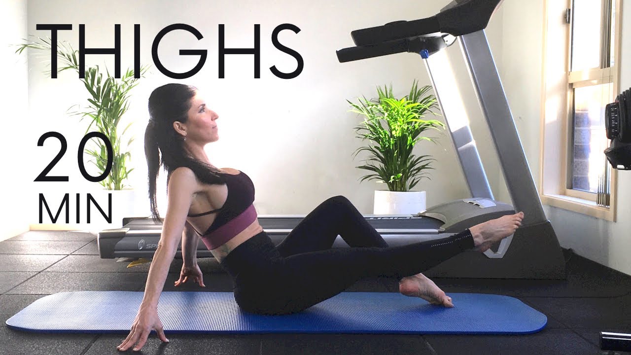 20 Min Intense Thigh Gap Workout / Best Exercises To Lose Thigh Fat