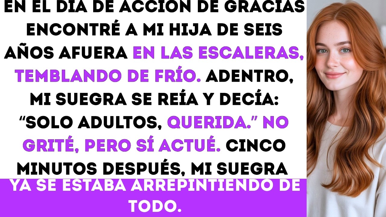 Mi hijo de seis años tuvo que quedarse solo afuera, parado en las escaleras, mientras todos los demá