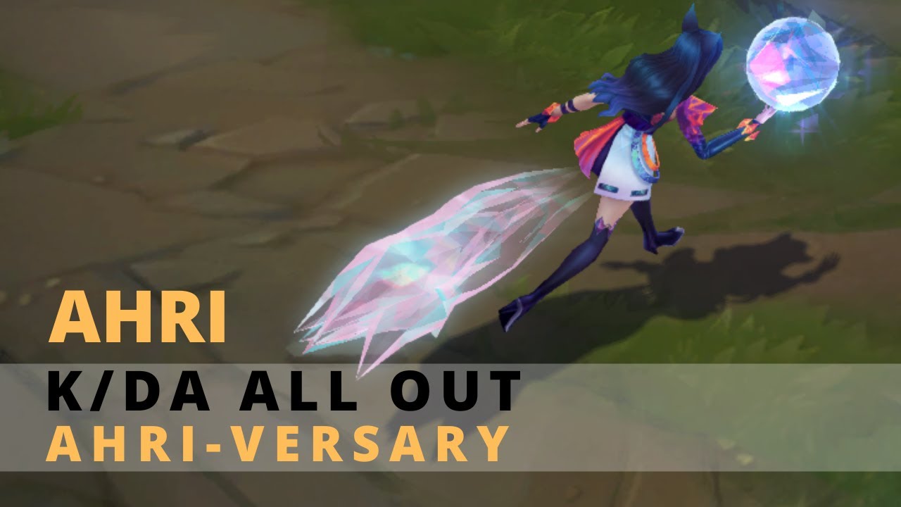 K/DA Ahri All Out Ahri Ahri-versary Chroma - essence emporium 2022