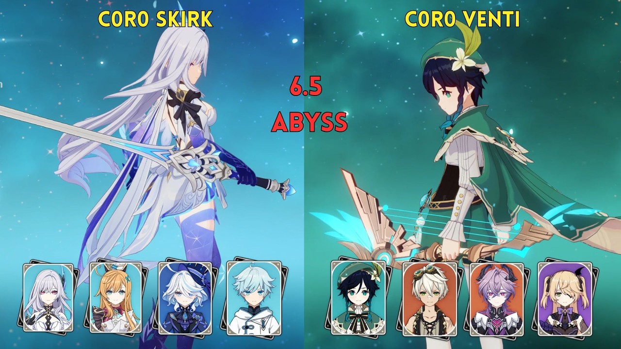 New Spiral Abyss 6.5 (Luna VI) Floor 12 - Skirk & Venti showcase