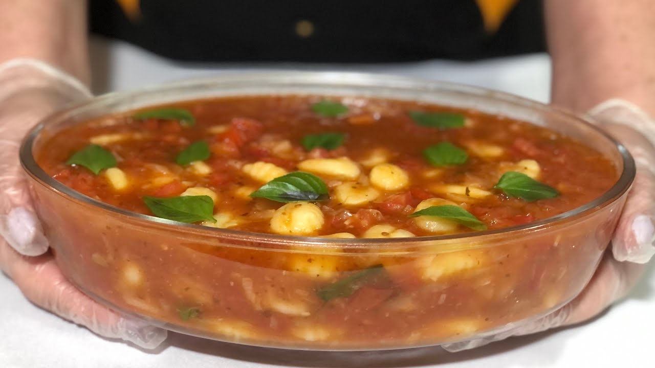 NHOQUE COM MOLHO DE TOMATE PARA DIA DOS PAIS #diadospais #almoçorápido