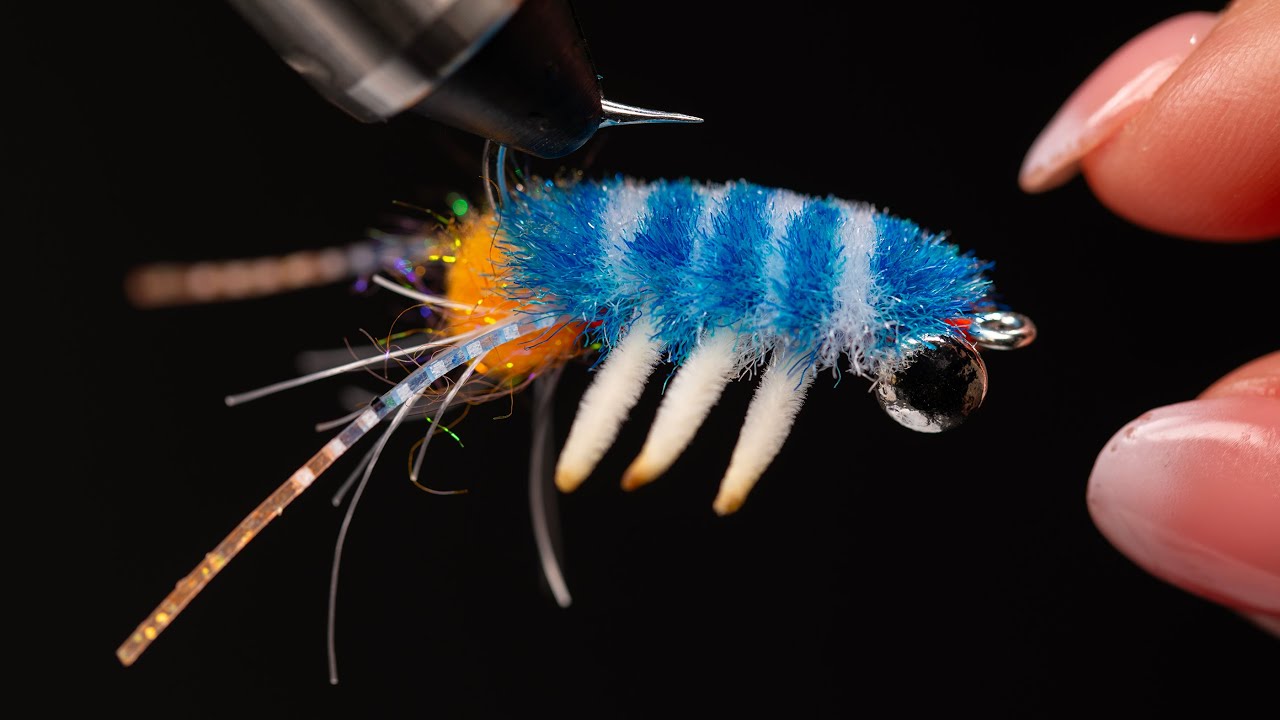 Relaxing Fly Tying: Vlahos' Marbled Sand Flea
