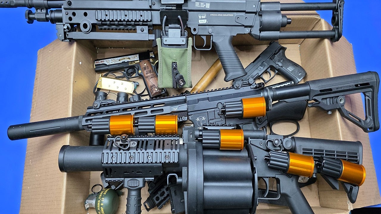 Machine Gun SA-F249 Military Assault Rifles & Equipment / Airsoft Guns