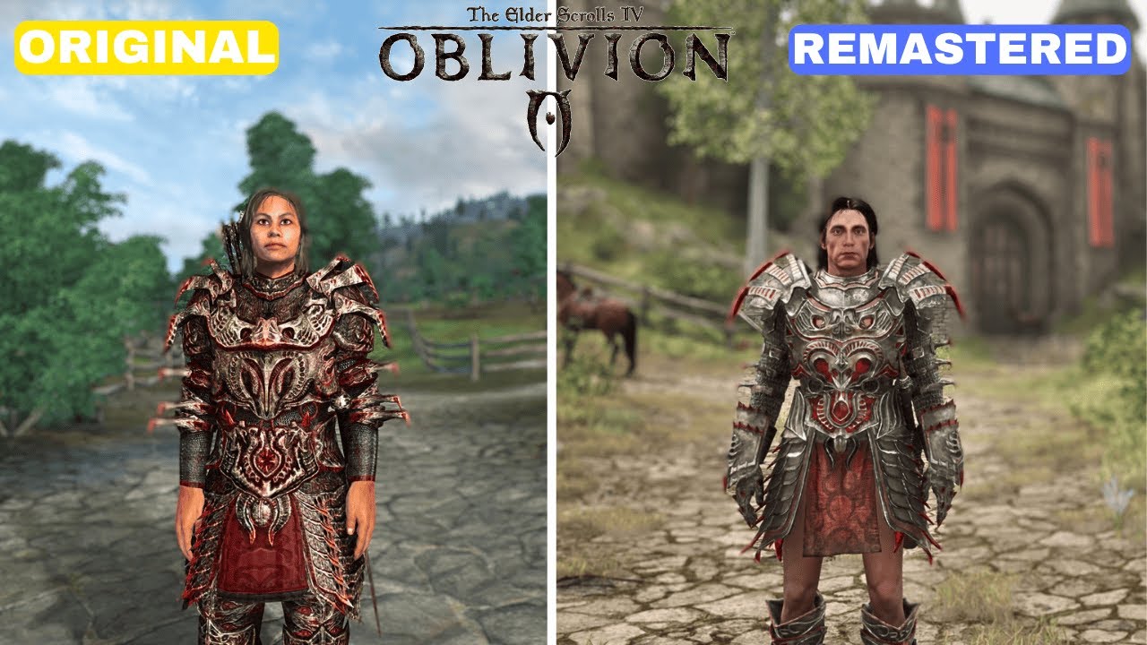 The Elder Scrolls IV: Oblivion Original VS Remastered - Direct Comparsion (4K)