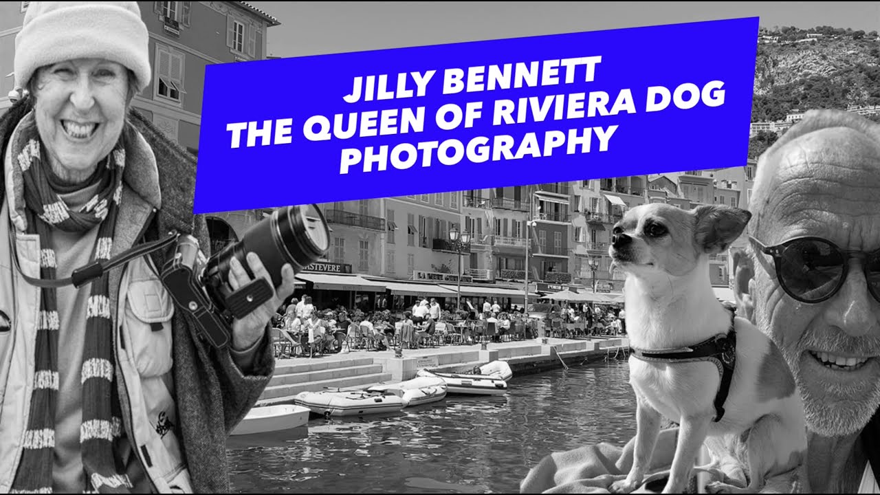 Jilly Bennett The Queen Of Riviera dog photography.  I meet her at L'Entrepot Gallery in Monaco.