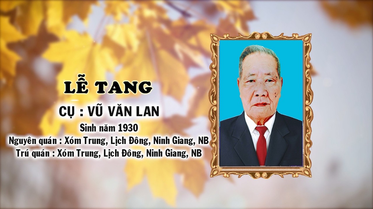Đám tang cụ Vũ Văn Lan phần 1