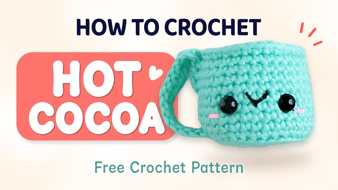 Cozy Cocoa Mug Crochet Tutorial (Low Sew) ☕ Amigurumi Pattern – Christmas Advent Day 1