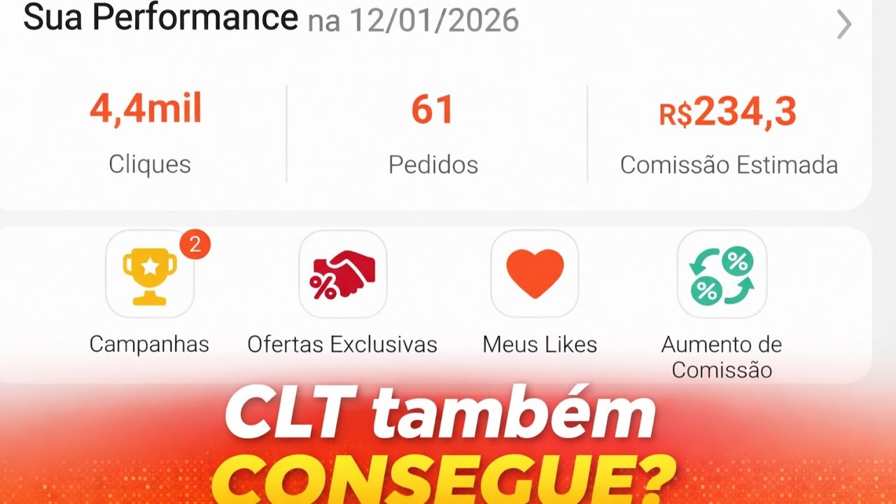 Você é CLT? Então olha quanto dá pra ganhar na Shopee Video.