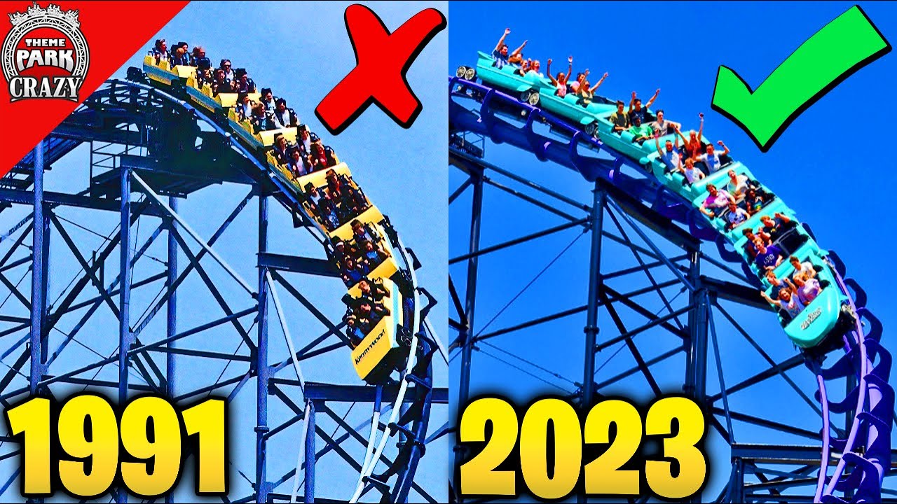Top 10 MOST IMPROVED Roller Coasters - Glow Ups