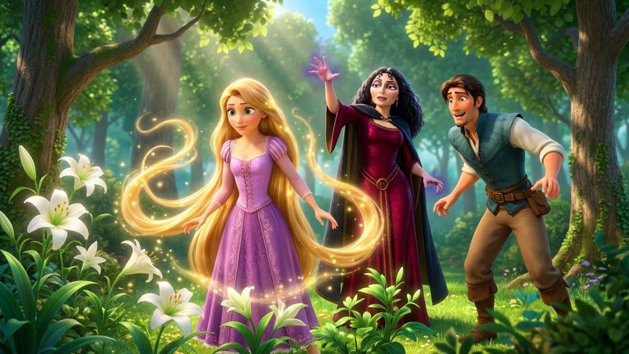 Tangled : Rapunzel, Flynn Rider & Mother Gothel Save Maximus from the Enchanted Vines 🌿✨🐴