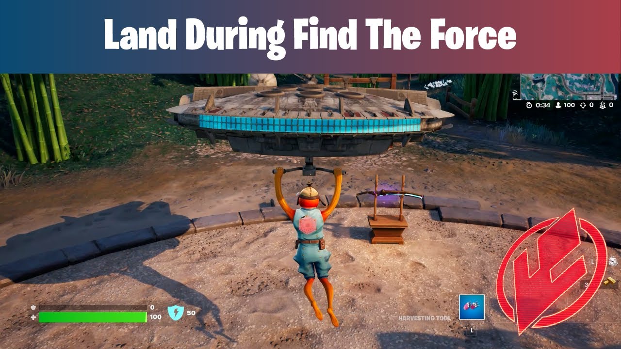 Fortnite วิธีทำ Land During Find The Force