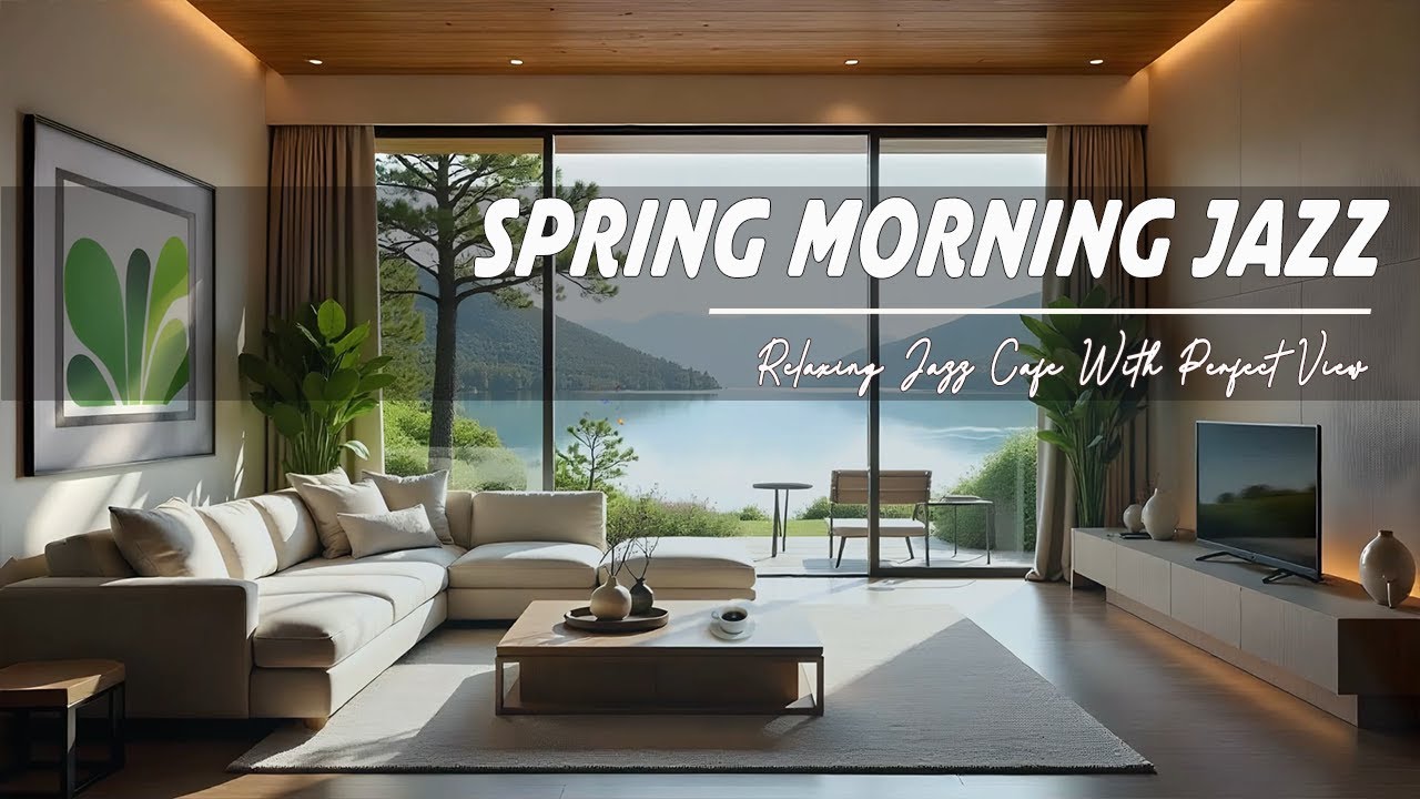 Spring Morning Jazz 🌸 Warm Coffee & Tranquil Terrace Ambience for a Refreshing and Peaceful Retreat