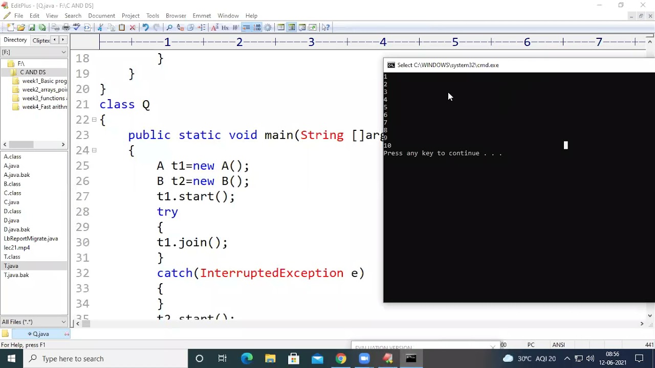 JNTUK R19 II BTECH II SEM JAVA PROGRAMMING UNIT 4 MULTI THREADING join and susspend methods