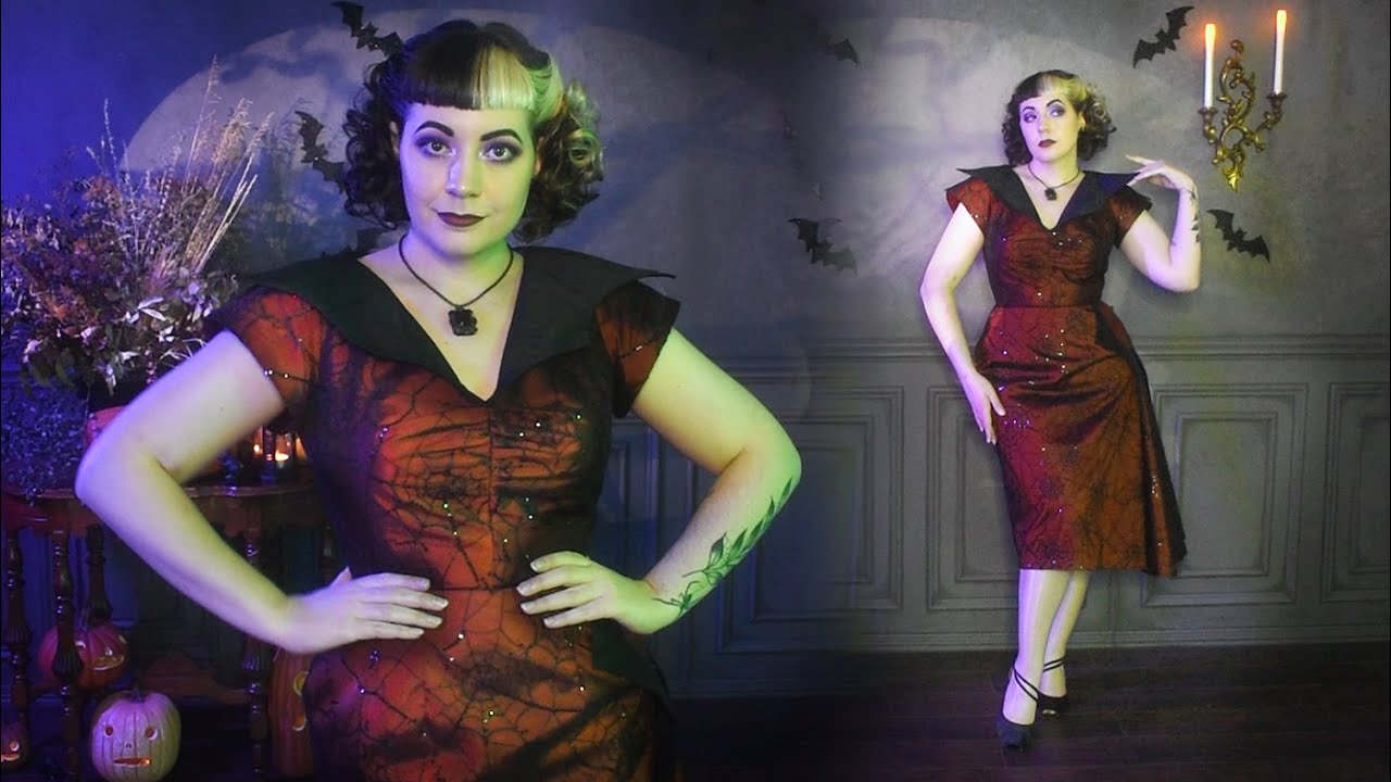 Making a Spider Web Cocktail Dress!