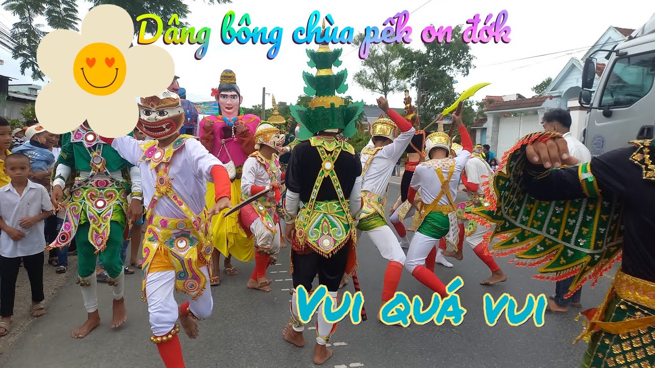 Lễ dâng bông Chùa pết on đớk ( cần Đước) hàng ngàn người vui quá vui 