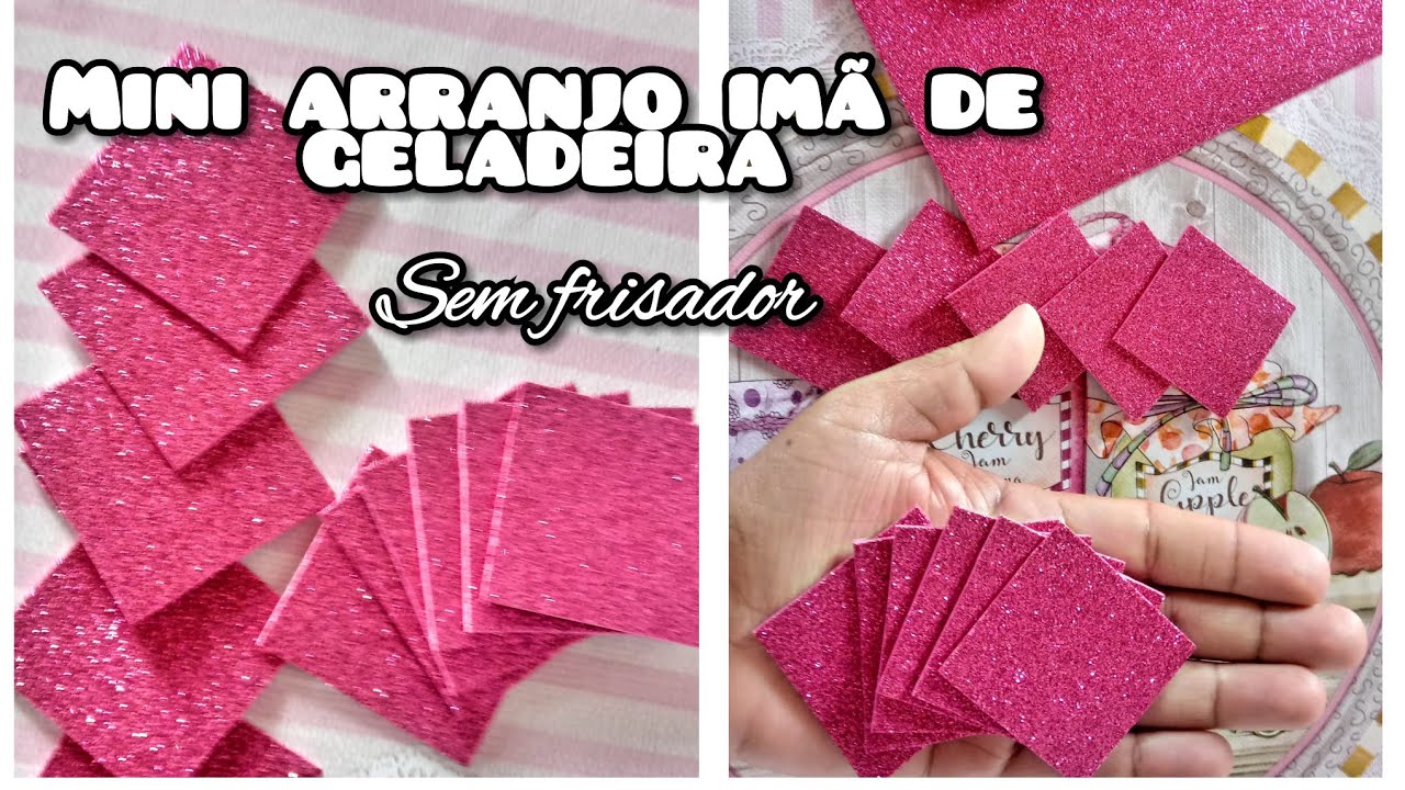 Mini arranjo imã de geladeira, Ideal para o dia das mães, #miniarranjofloral.