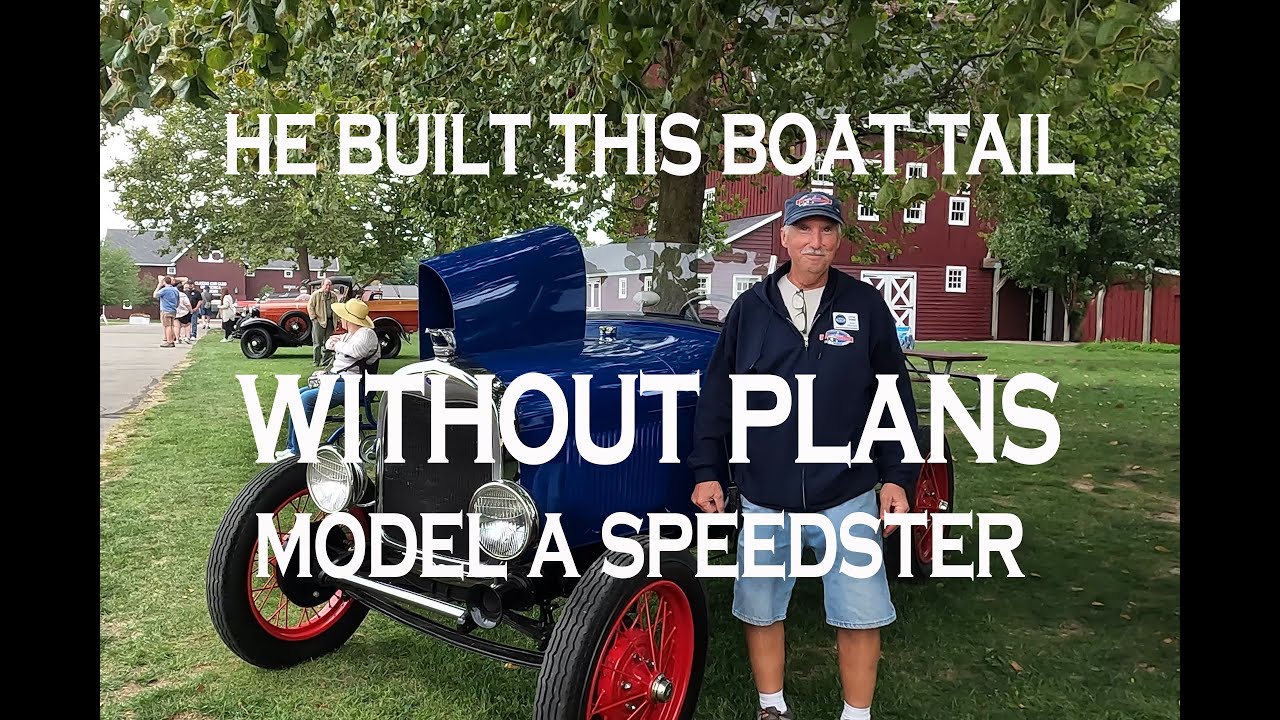 He Built This 1929 Model A Boat Tail Speedster Around a Bomber Seat and Without Any Plans!