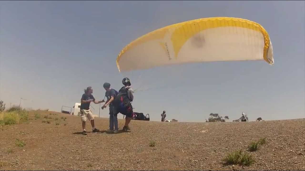 paragliding tandem take off