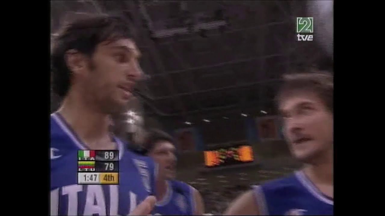 Gianluca Basile, 25 puntos con 7 triples vs Lituania, semifinal JJ.OO. 2004
