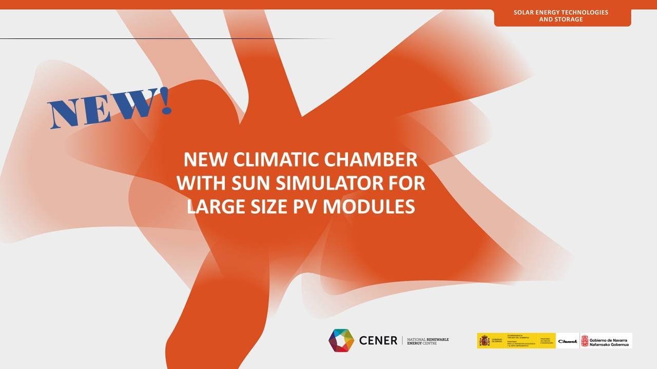 NEW CLIMATIC CHAMBER WITH SUN SIMULATOR FOR LARGE SIZE PV MODULES