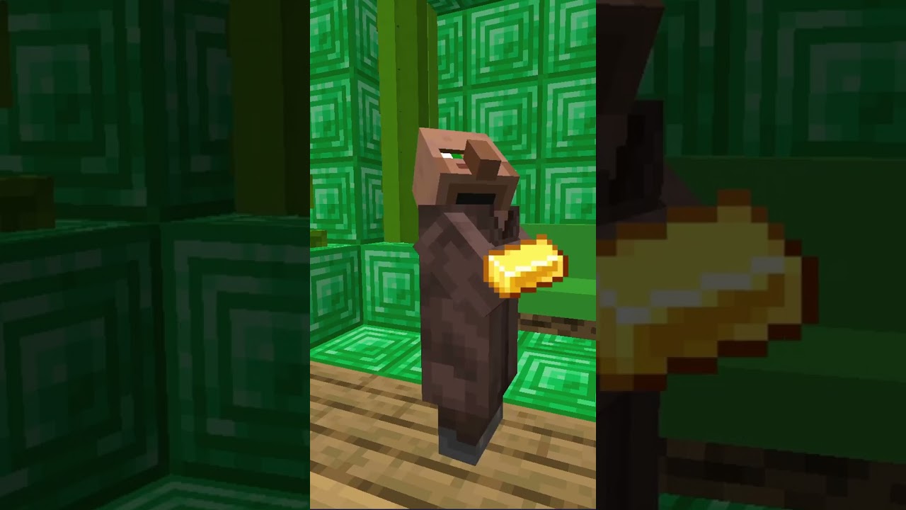 &iquest;POR QU&Eacute; LOS ALDEANOS LES GUSTAN LAS ESMERALDAS? #minecraft #shorts #minecraftshorts