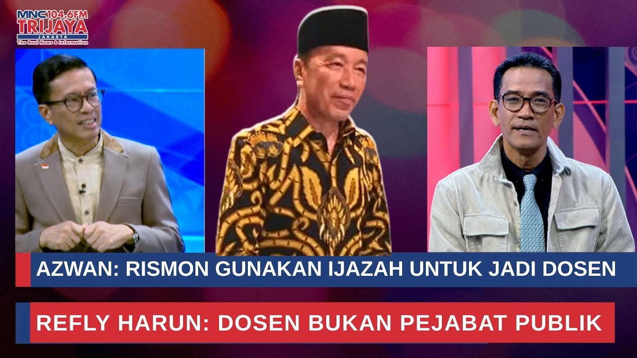 Refly vs Azwan, Rismon Pejabat Publik? Seperti Jokowi, Dituding Berijazah Palsu | Trijaya Update