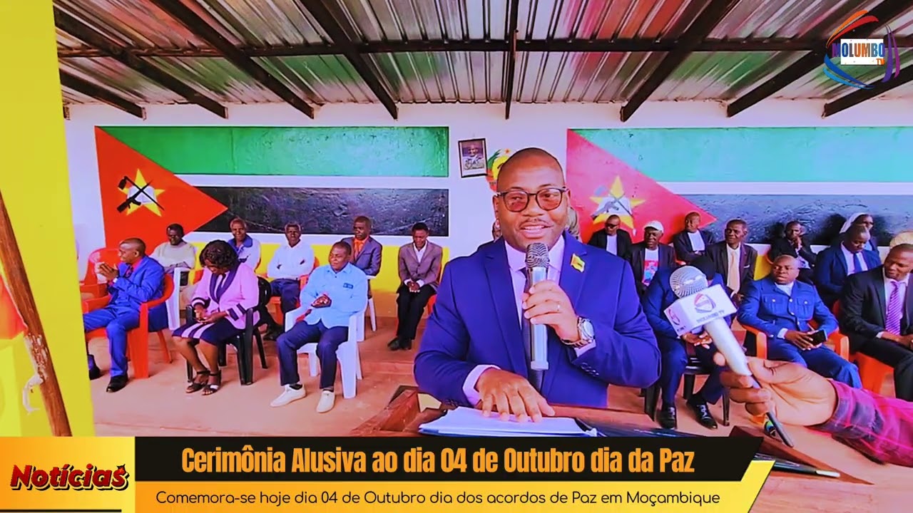 Cerimônia alusiva ao dia 04 de Outubro dia dos acordos de Paz em Moçambique 
