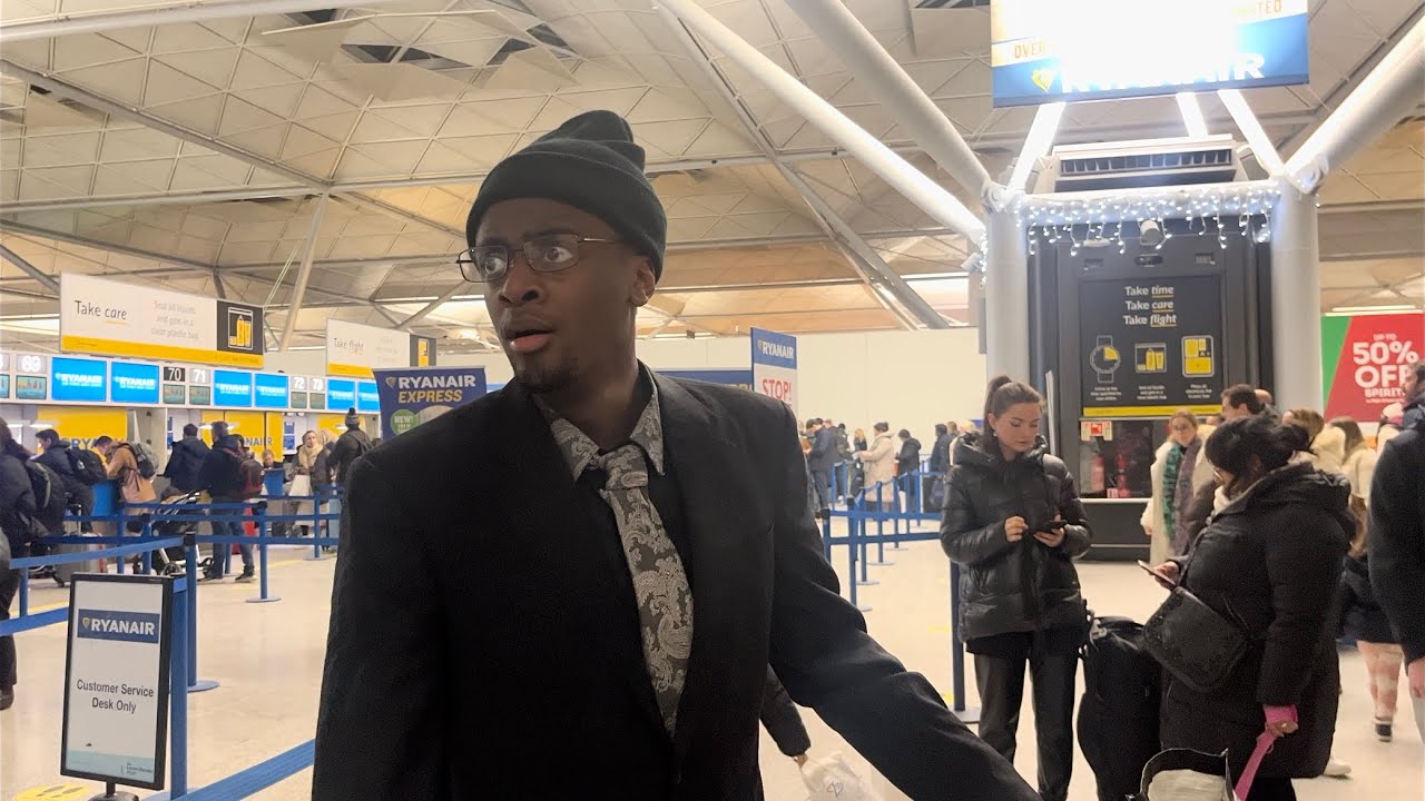 How African Families are at the Airport.