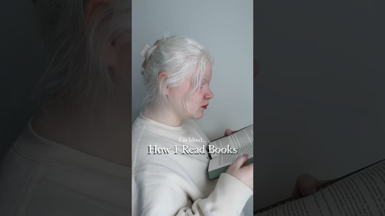 How I read books as someone who is blind #shorts #worldbookday