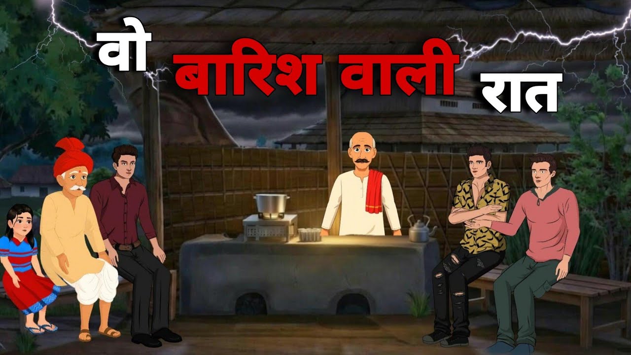 वो बारिश वाली रात | सच्ची घटना | Hindi Horror Stories | Midnight Ai | Animated Stories