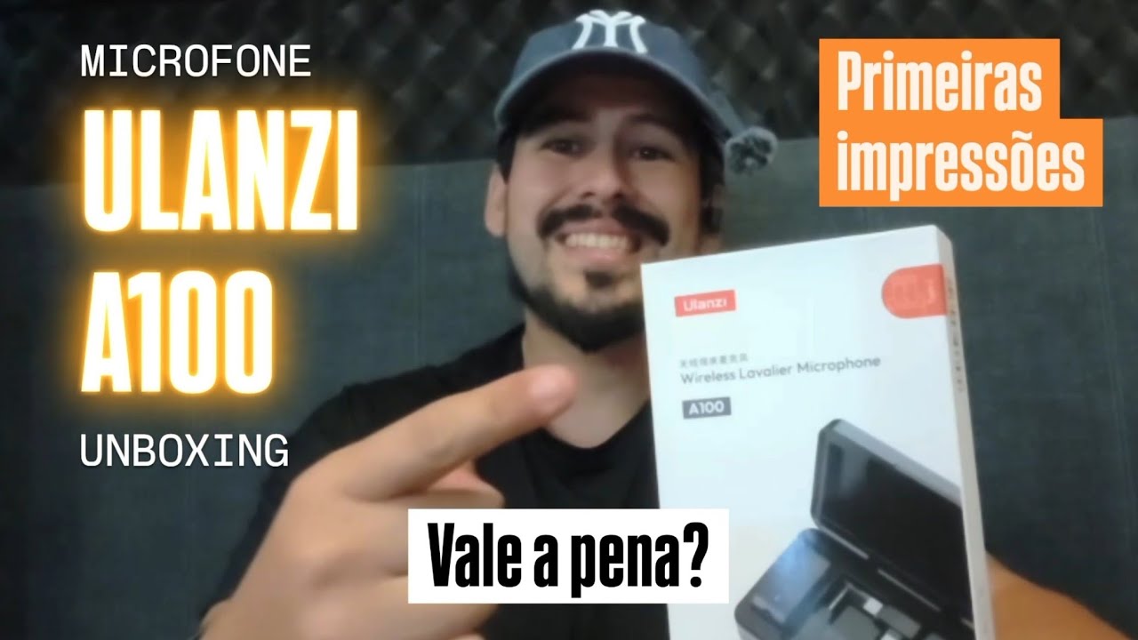 microfone ULANZI A100: Áudio Profissional Barato? (Unboxing e Teste)