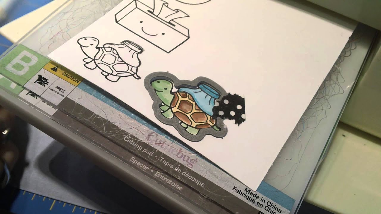 Coloring with Distress inks - Lawn Fawn's On the Mend
