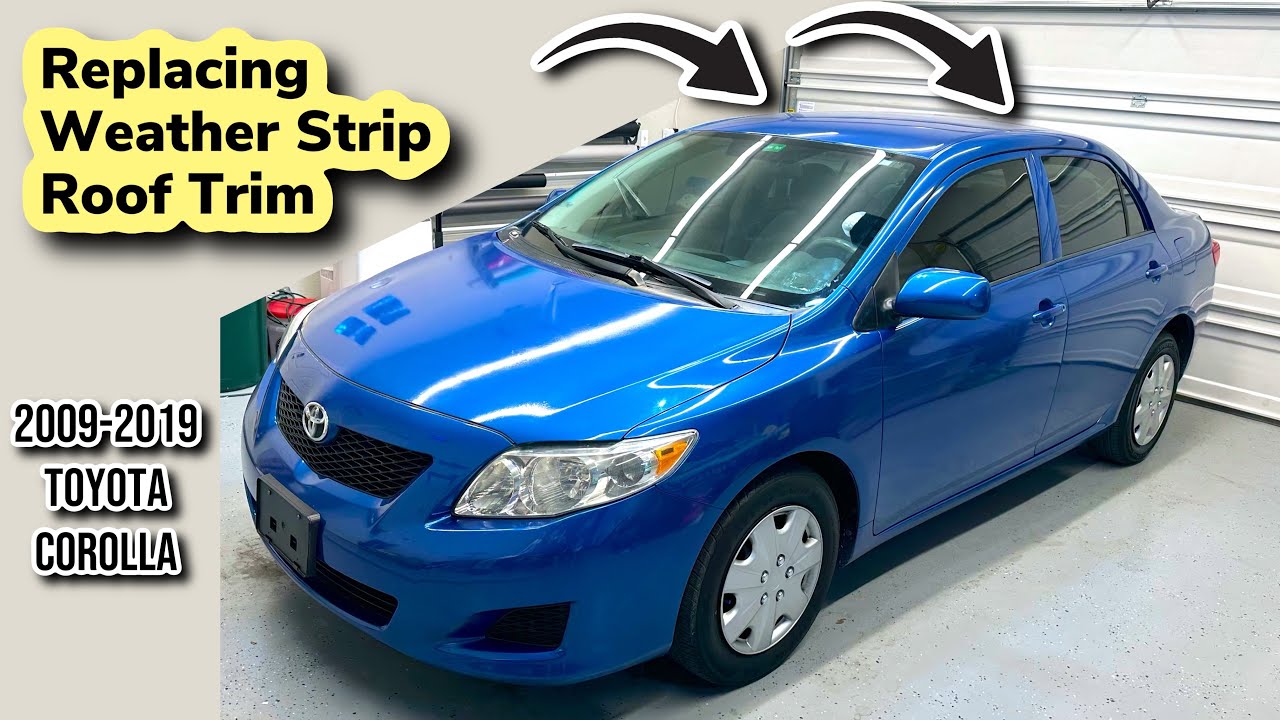 Как заменить уплотнитель крыши на Toyota Corolla 2009-2013