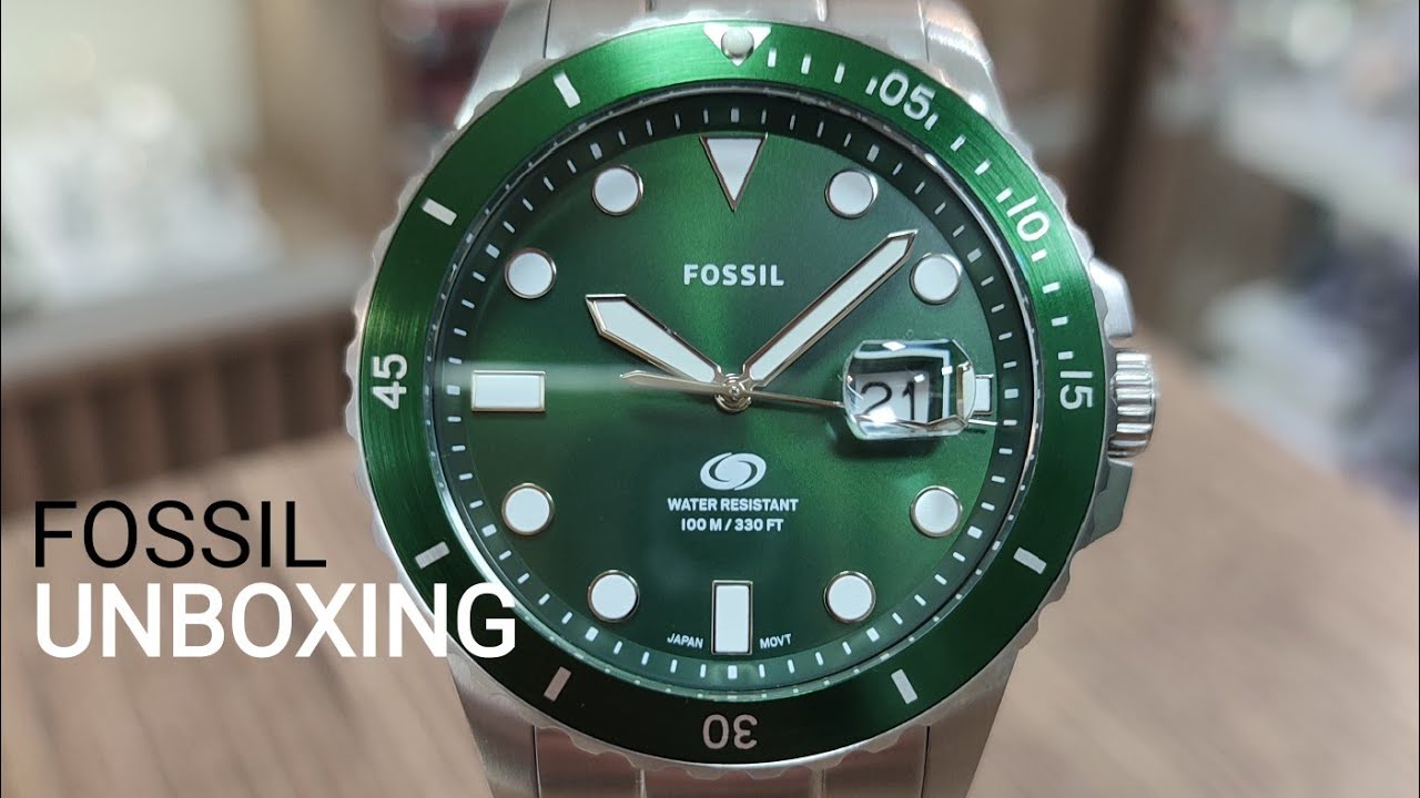 UNBOXING FOSSIL WATCH FS6033 | Battery replacement | Watch stem and crown removing