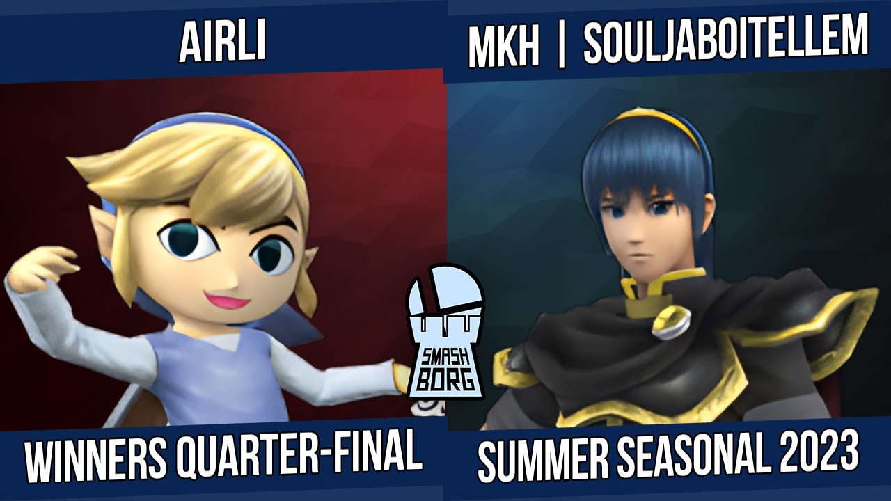 Smashborg Summer Seasonal 2023 WQ // AirLi (Toon Link) VS MKH | SouljaBoiTELLEM (Marth)