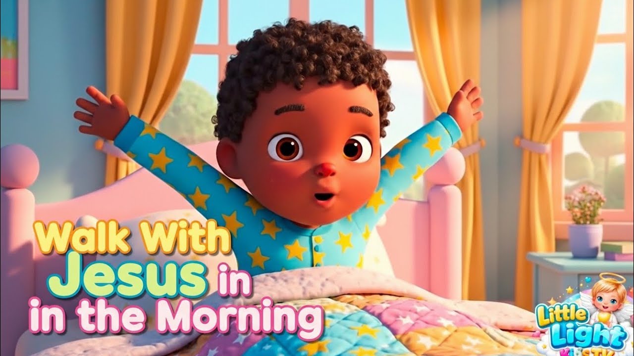 Encouraging Toddlers to Walk With Jesus in the Morning”  Christian song, help kids feel safe loved