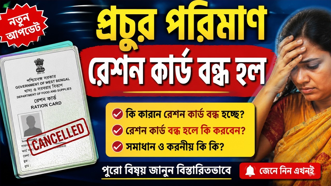 🚨 প্রচুর রেশন কার্ড DELETE! কেন বন্ধ হচ্ছে? বন্ধ হলে এখনই কী করবেন?