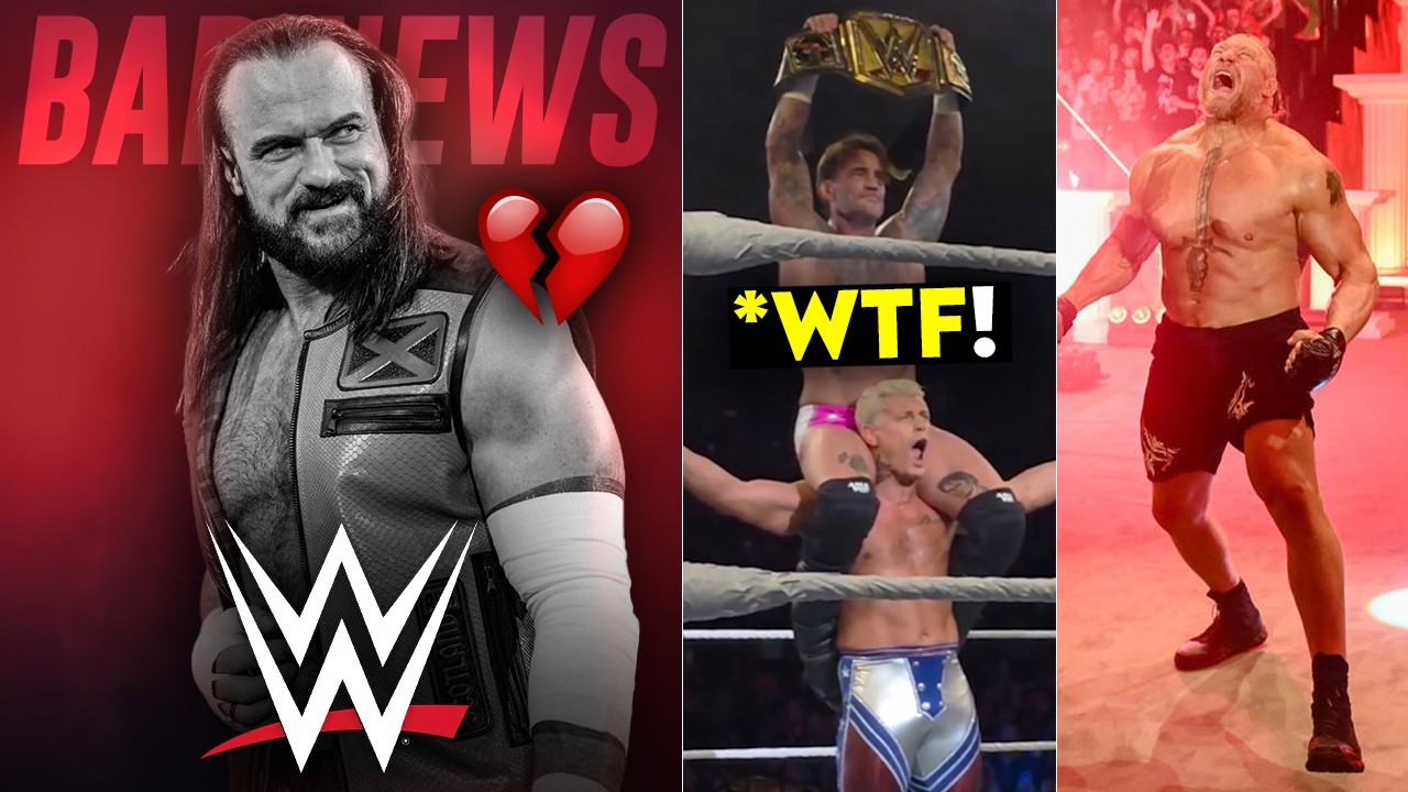 Drew McIntyre WWE BAD NEWS 💔 | CM Punk and Cody Rhodes FRIENDS | Brock Lesnar HBD | WWE News