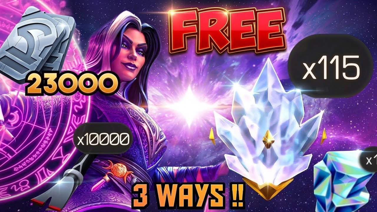 Get 115X Empowered Grace Crystals free by 3 ways - 23000 units worth ✨ 