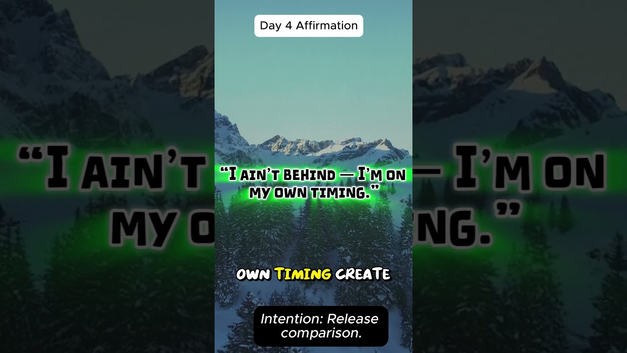 Be Easy - Daily Affirmations for Confidence & Calm - Day 04