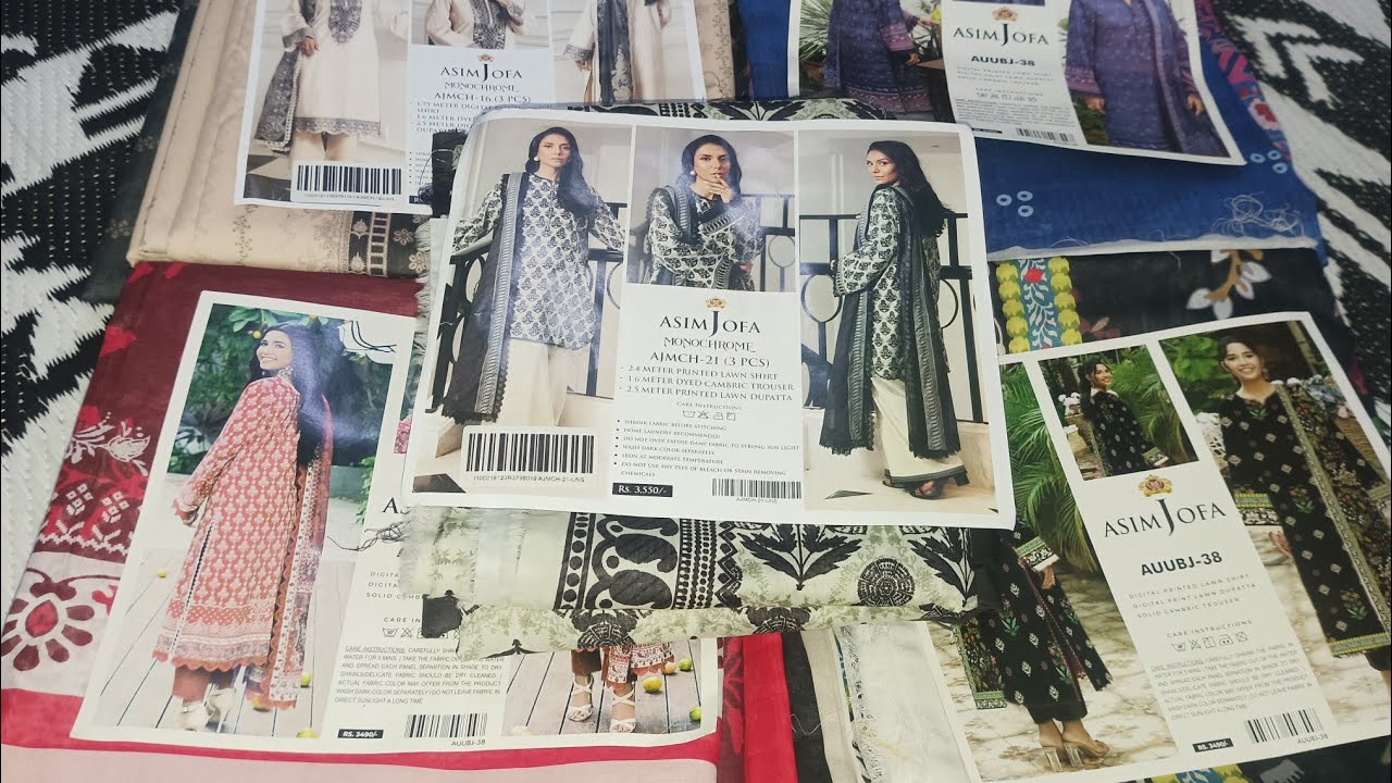 Asim Jofa 3pc Lawn suits| Last 5 suits available 