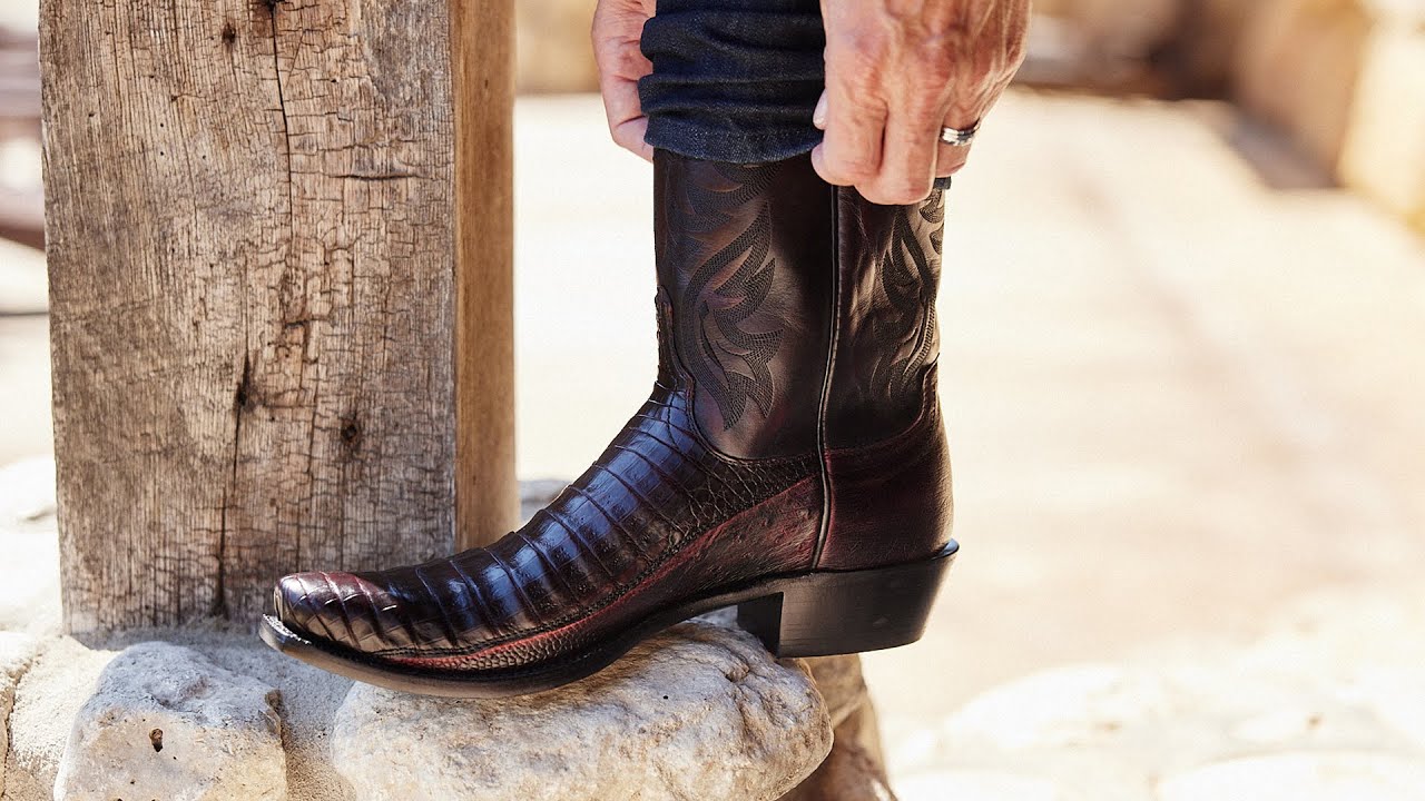 Lucchese - Black Cherry Cowboy Boots - Timeless Style and Craftsmanship