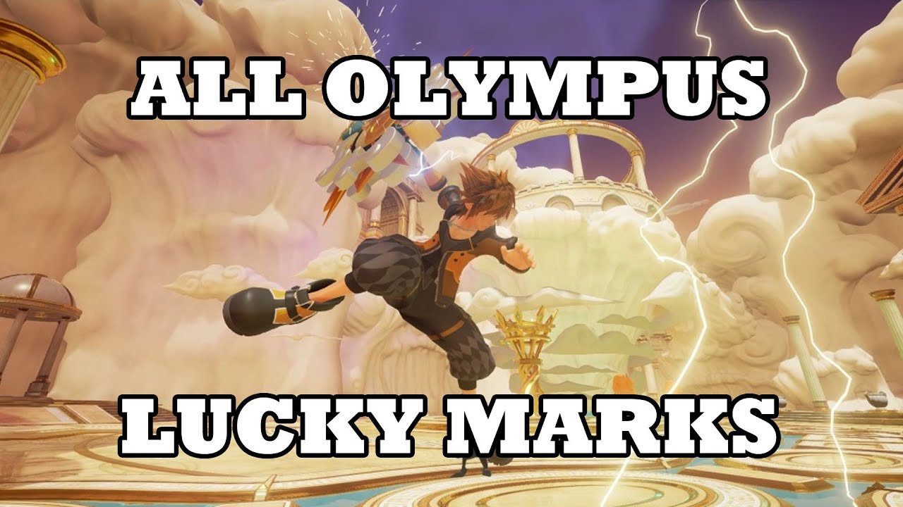 Kingdom Hearts 3 - All Olympus Lucky Emblems Location - All Lucky Marks