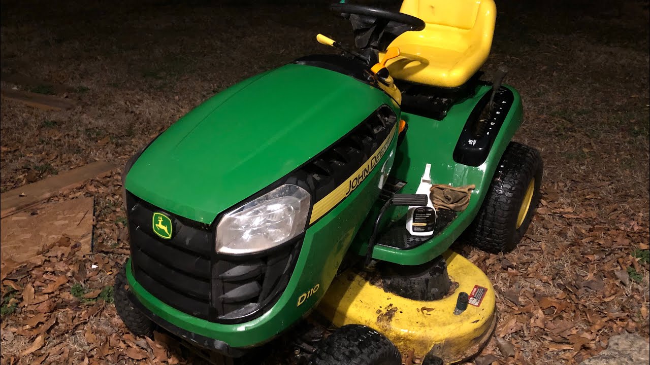Замена топливного фильтра John Deere D105 D110 D100 LA110
