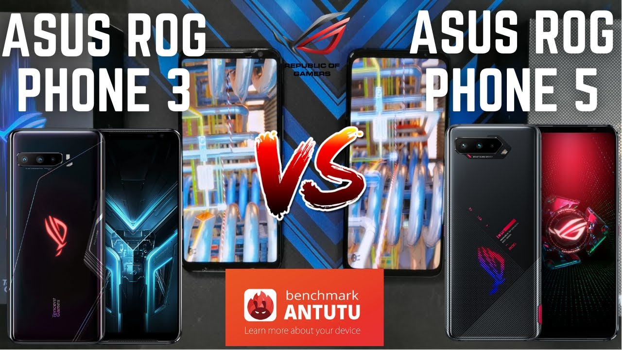 Antutu V8 ASUS ROG Phone 5 Tencent VS ASUS ROG Phone 3 Tencent