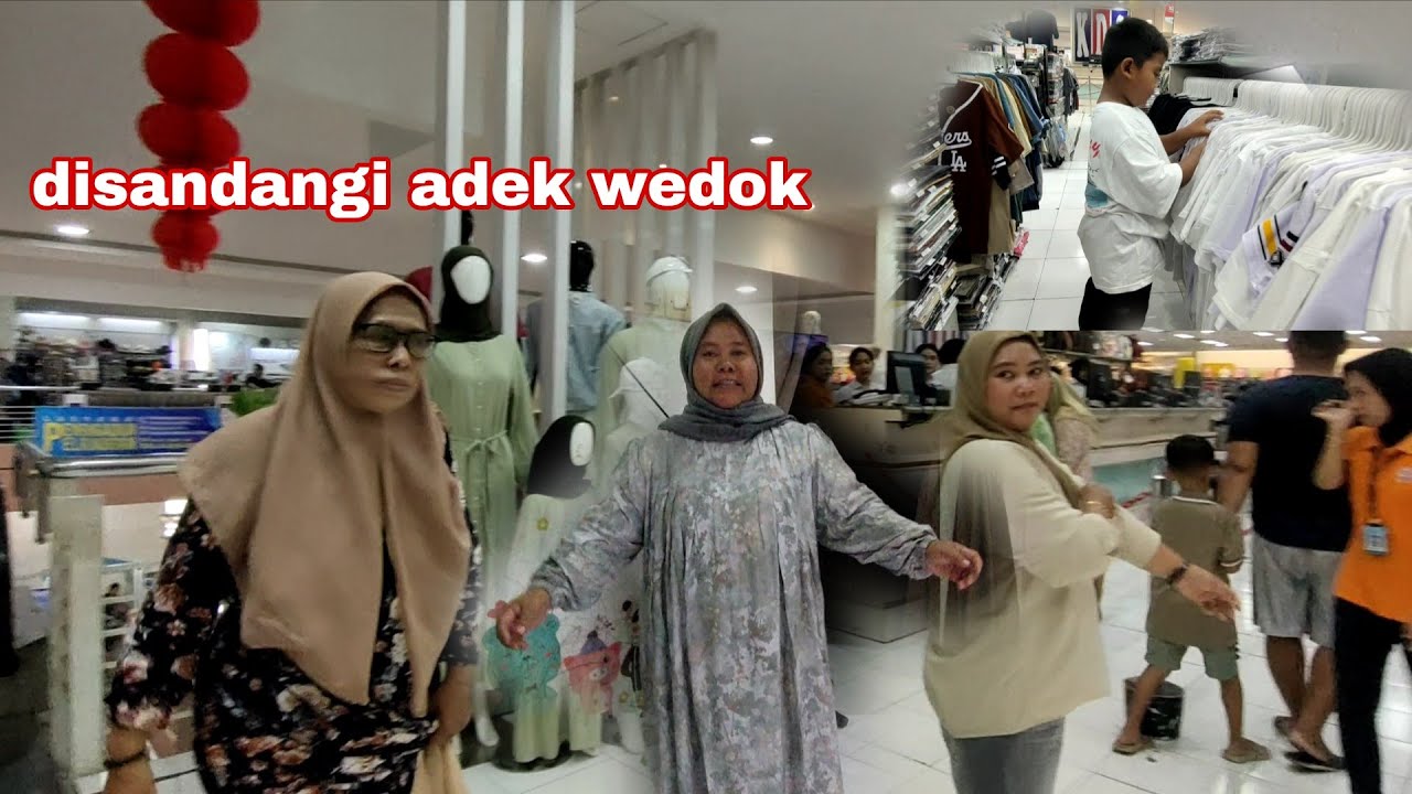 Mampir belanja di KDS Alhamdulillah dibelikan baju buat lebaran sama Salembrot 