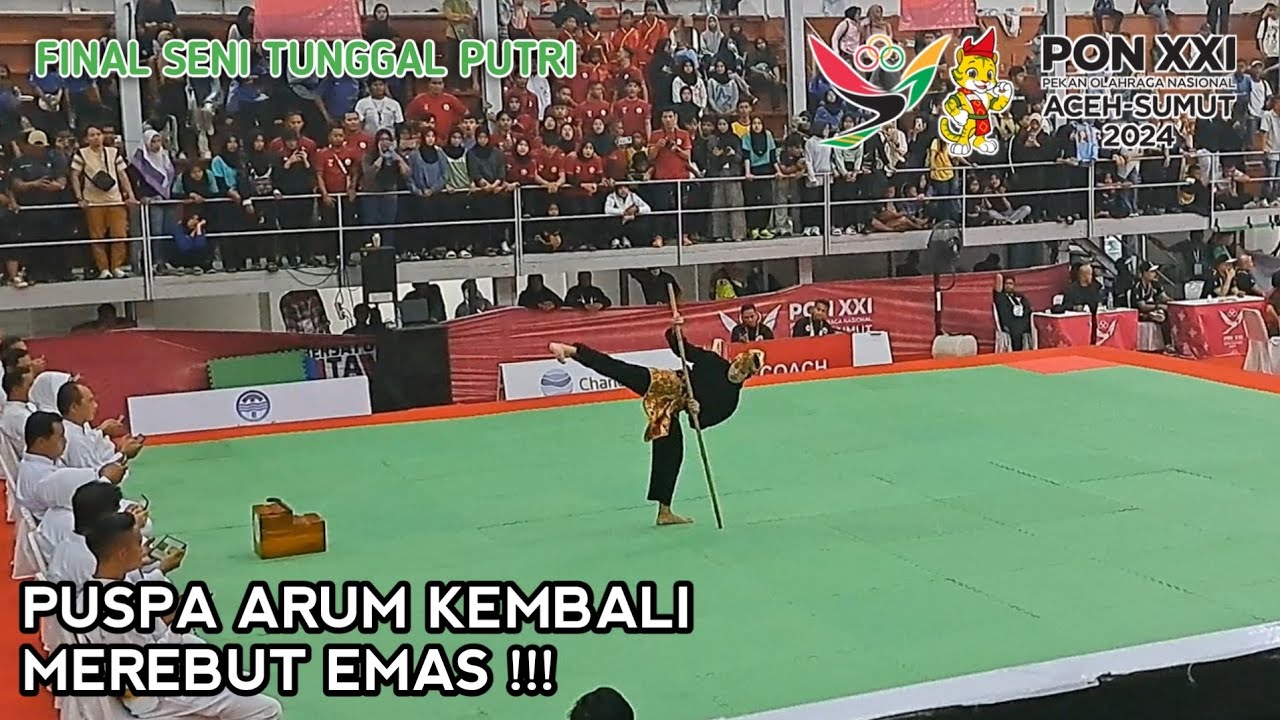 FINAL SENI TUNGGAL PUTRI (PUSPA ARUMSARI/ DKI JAKARTA) | PON XXI ACEH-SUMUT 2024 CABOR PENCAK SILAT
