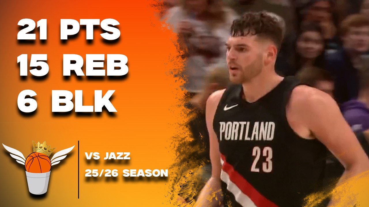 Donovan Clingan 21 Points/6 Blocks vs Jazz Full Highlights! (3/11/2026)